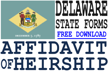 Delaware Affidavit of Heirship Form