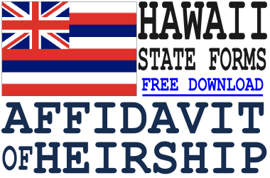 Hawaii Affidavit of Heirship Form