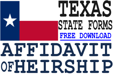 Texas Affidavit of Heirship Form